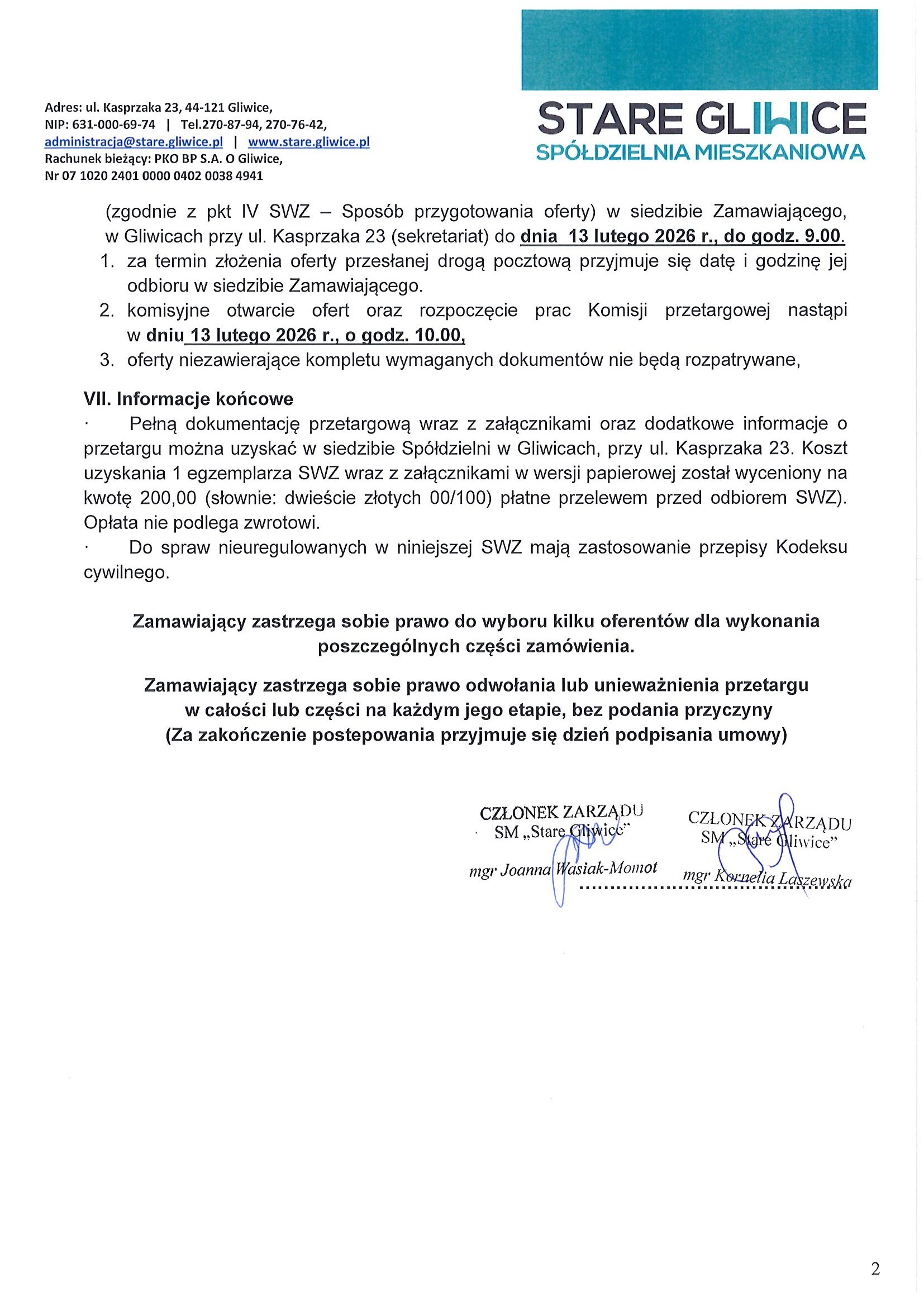 przetarg remont schod. str.2